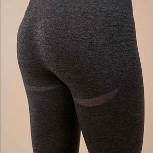 NWT GYMSHARK Seamless Leggings (XS) Black Marl